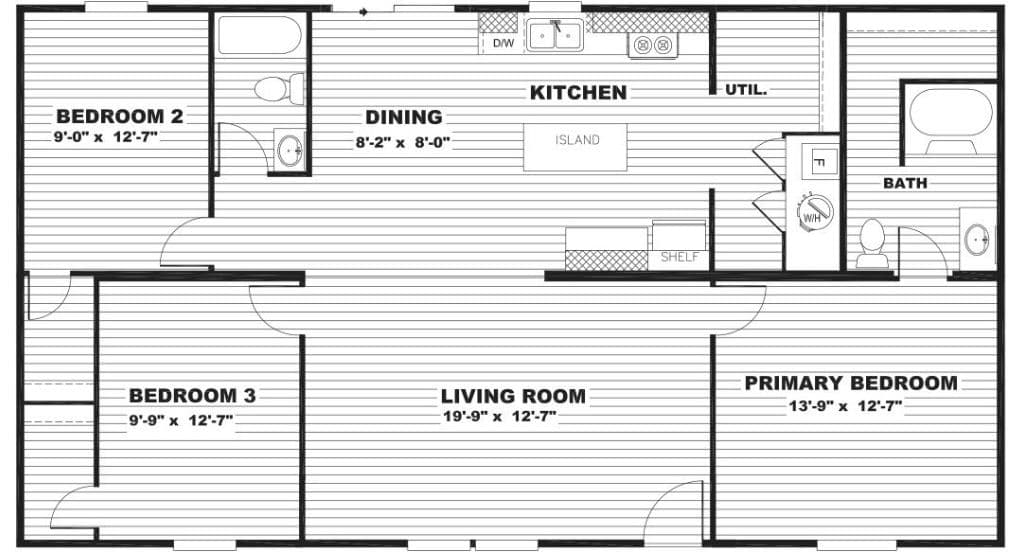 5709 cr 422, pleasanton - .765 acres floor plan home features