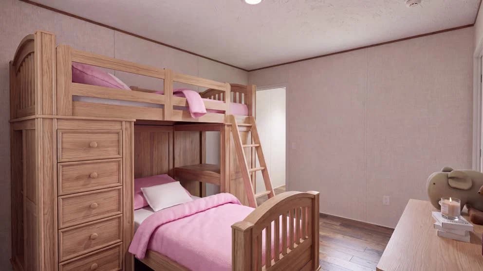 Spruce bedroom home features
