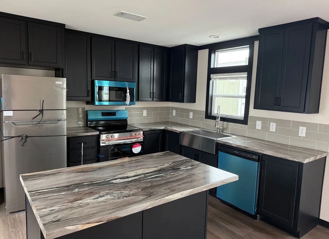 The mesquite kitchen and hero home features