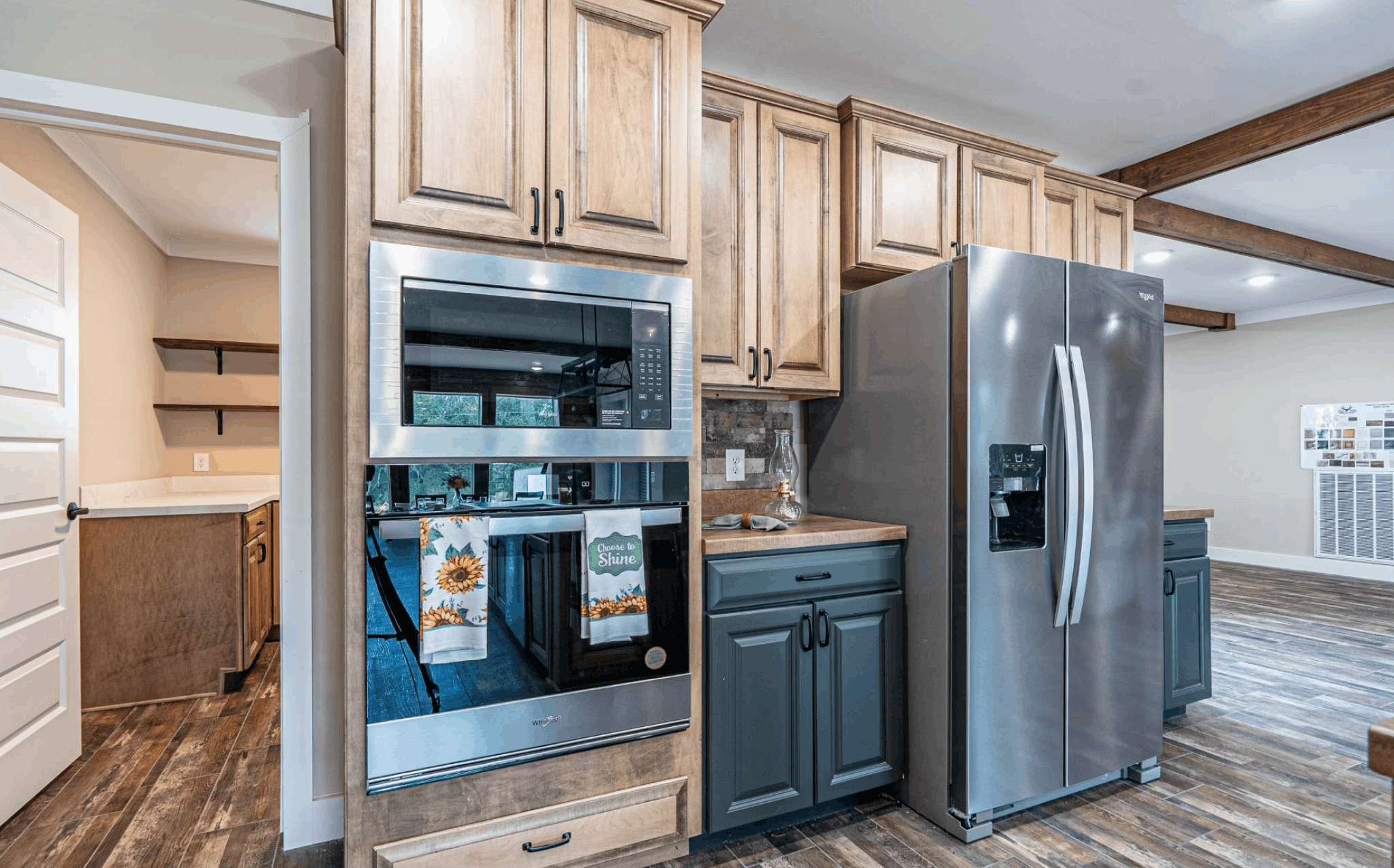 The ole hay barn kitchen home features