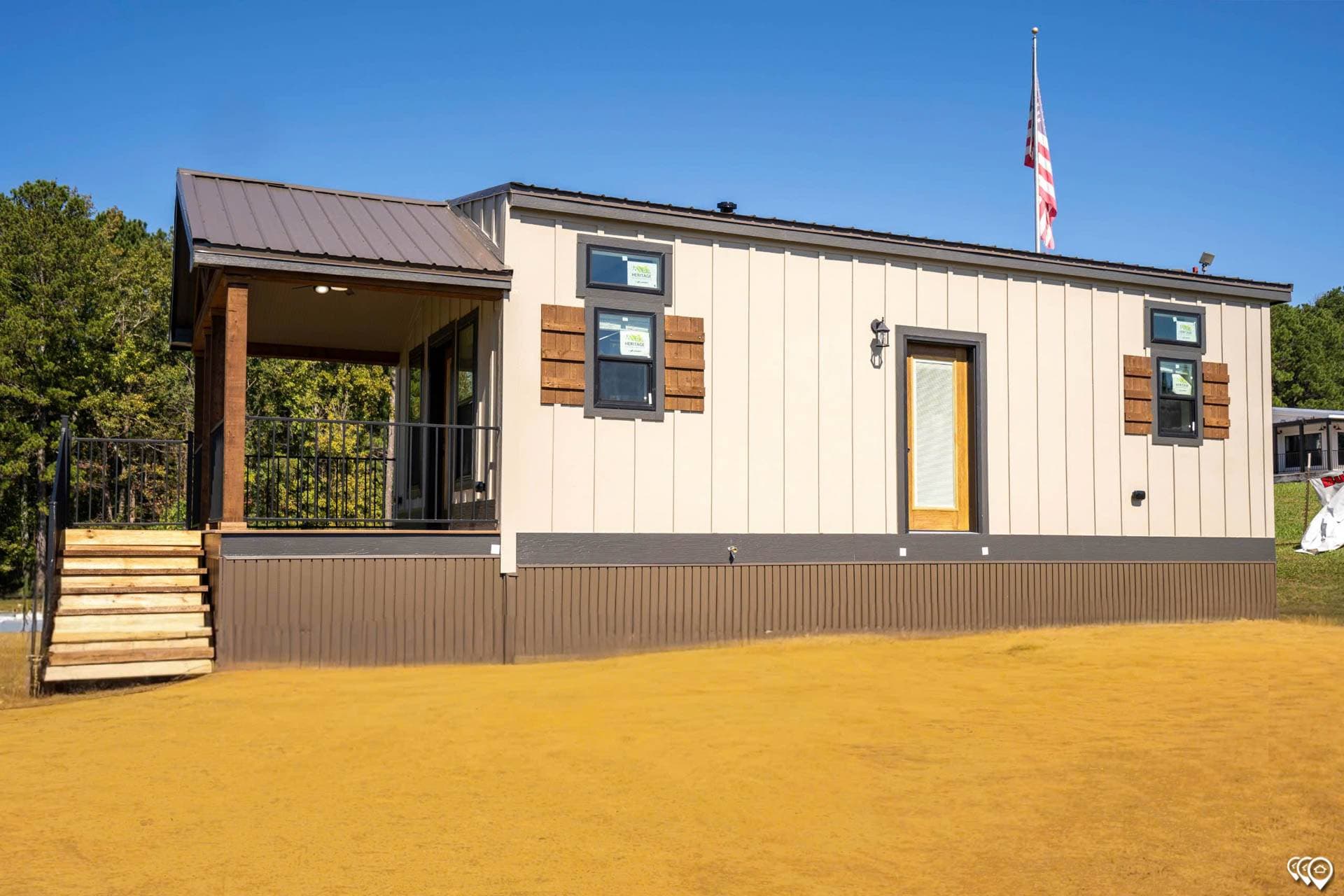 Cozy cabin 2 elevation and exterior home features