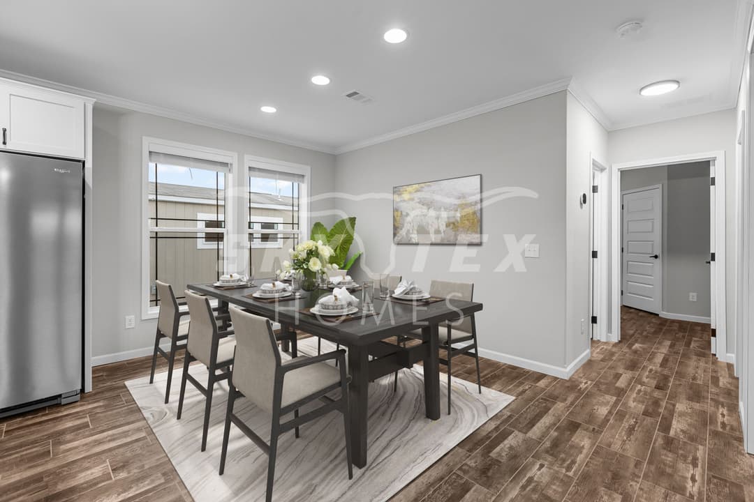 The woodside interior home features