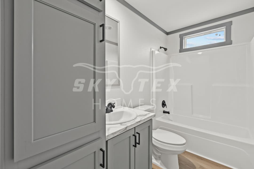 The swisher interior and bathroom home features