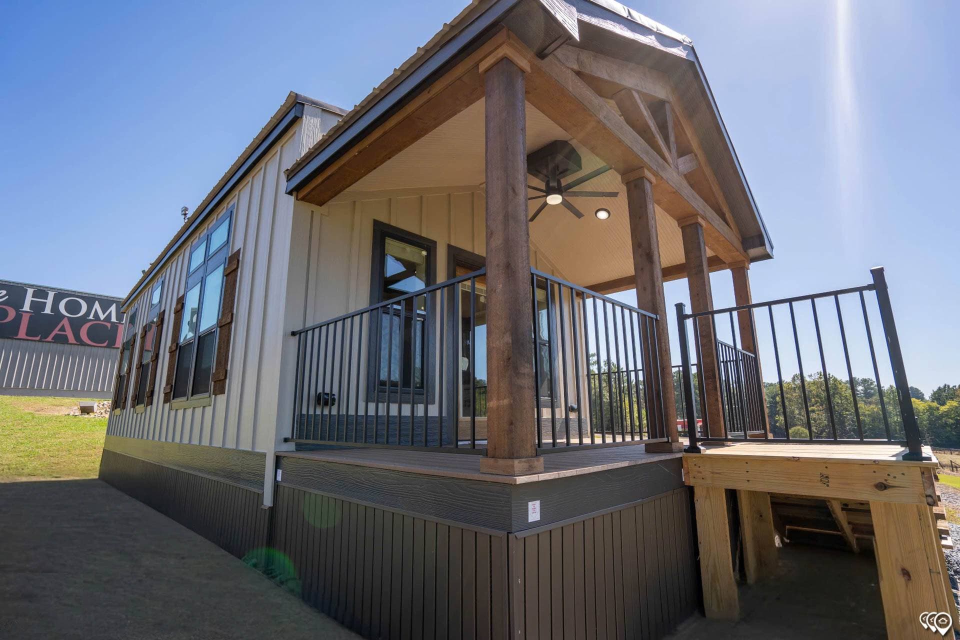 Cozy cabin 2 elevation and exterior home features