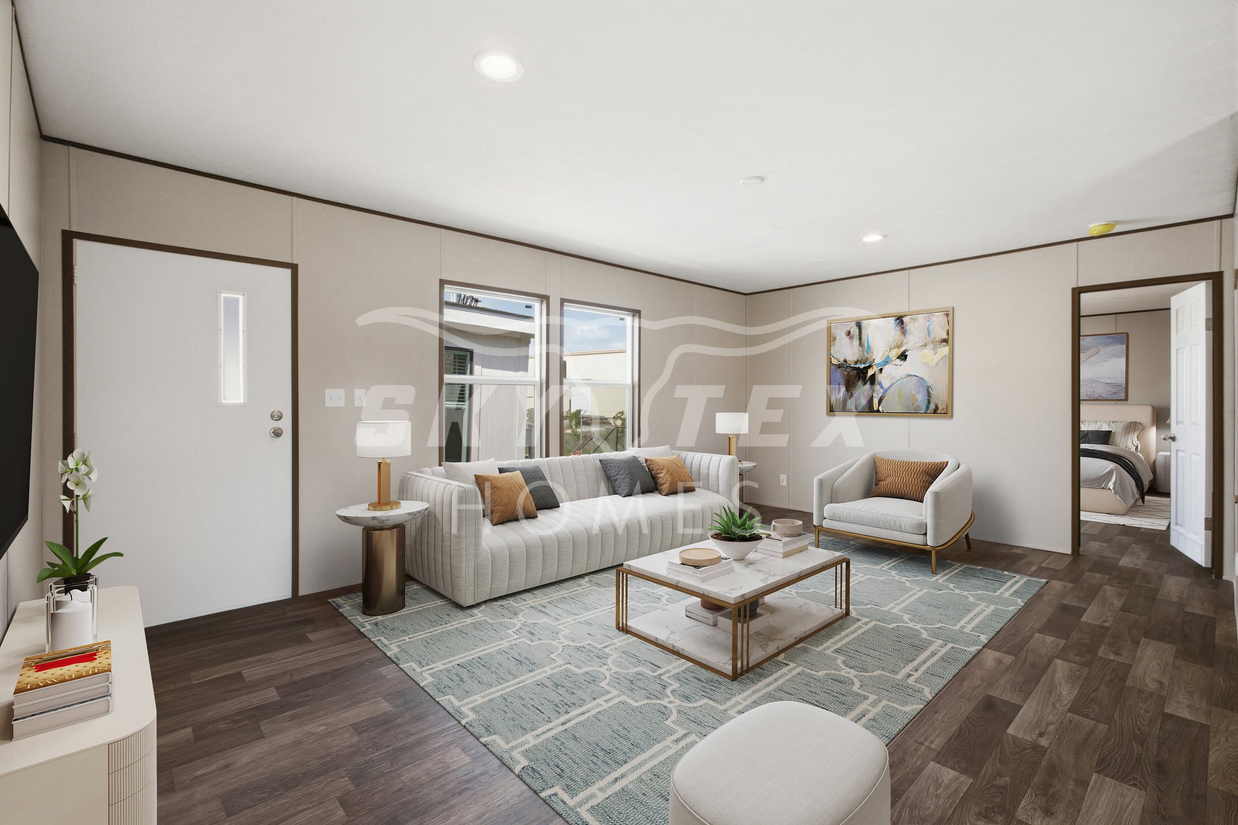 Redwood interior home features