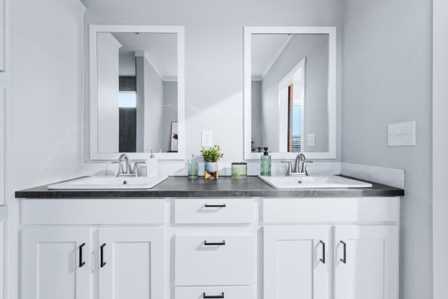 The braun bathroom home features