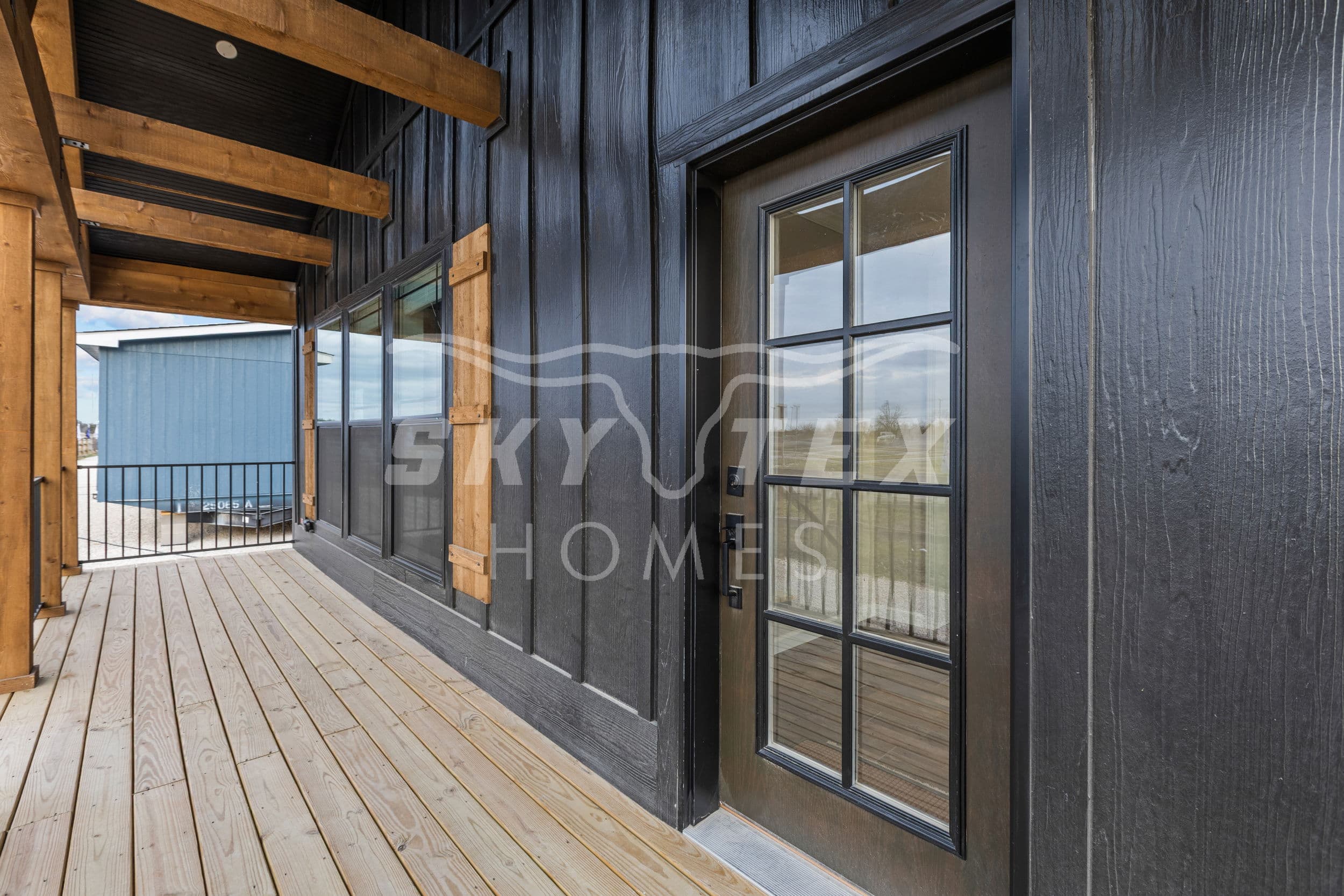 The woodside exterior home features