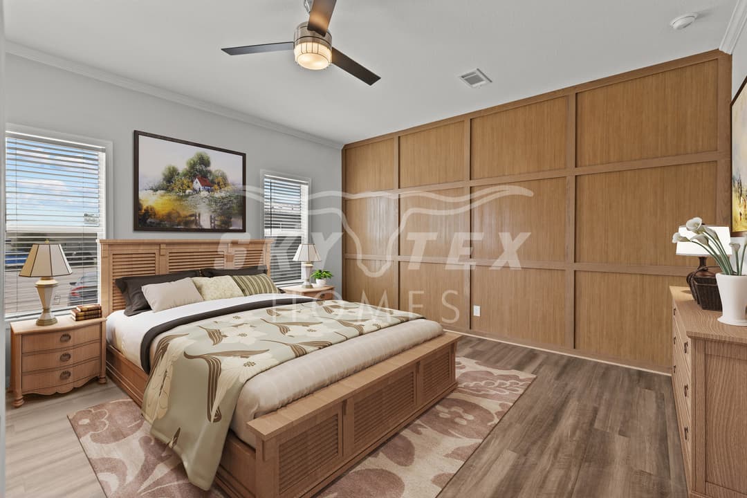 Forge interior and bedroom home features