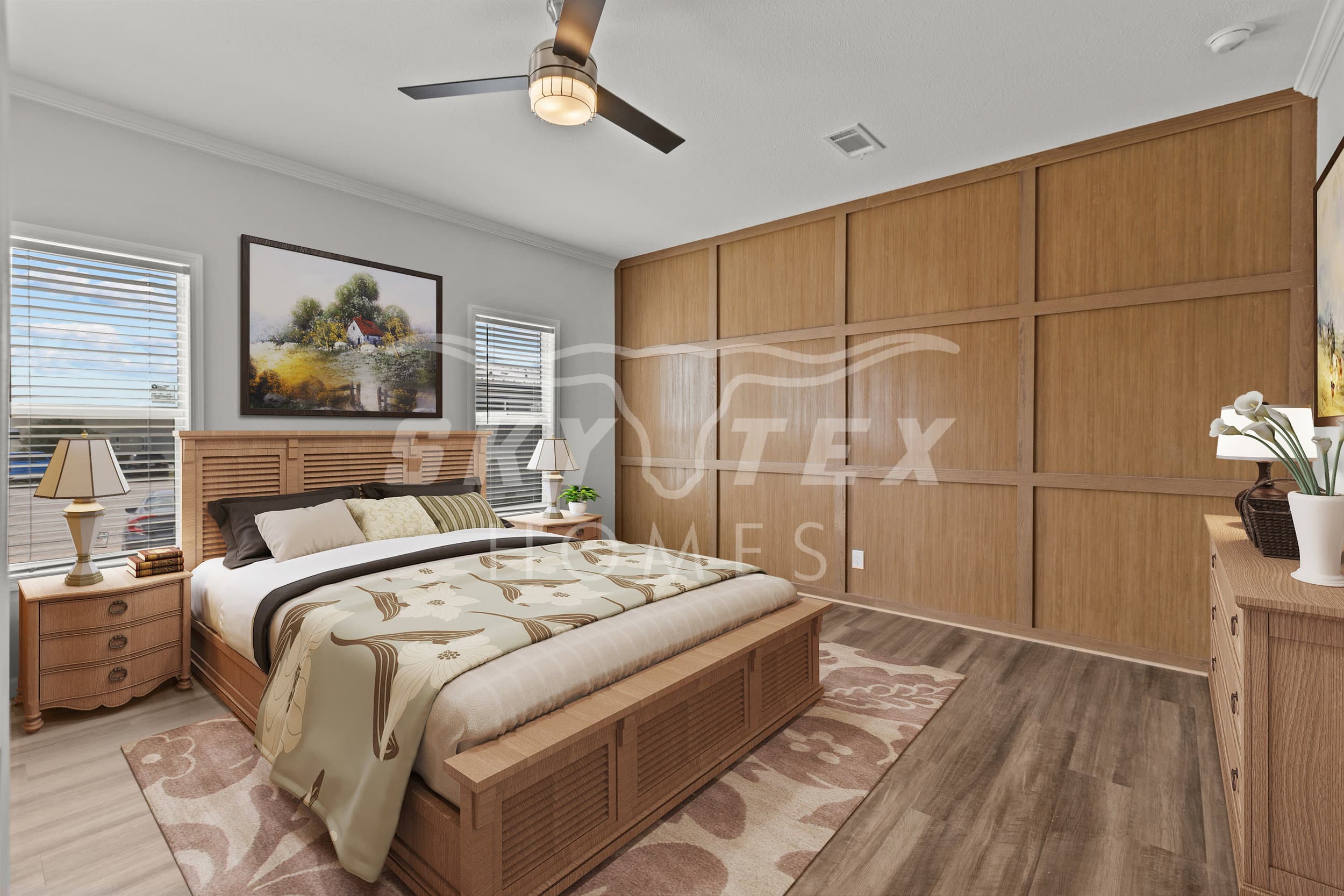 Forge interior and bedroom home features