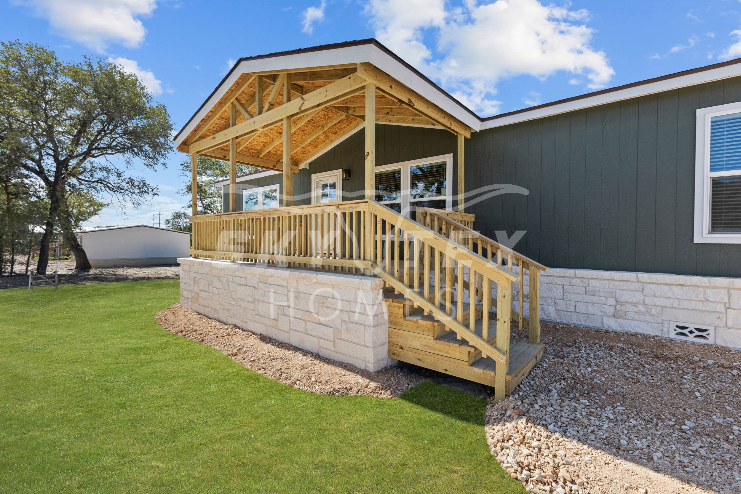 Crockett exterior home features