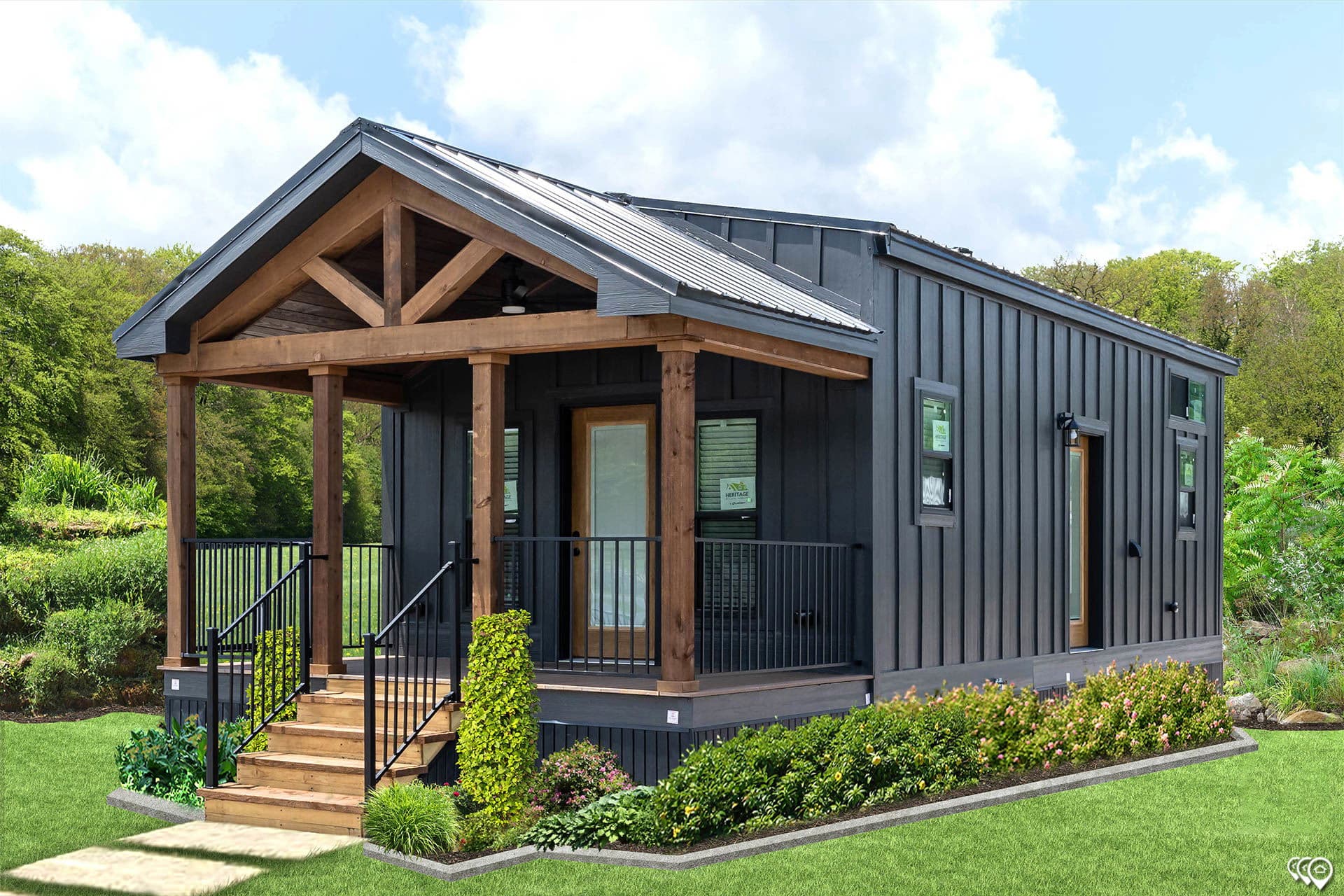 Cozy cabin 1 hero, elevation, and exterior home features