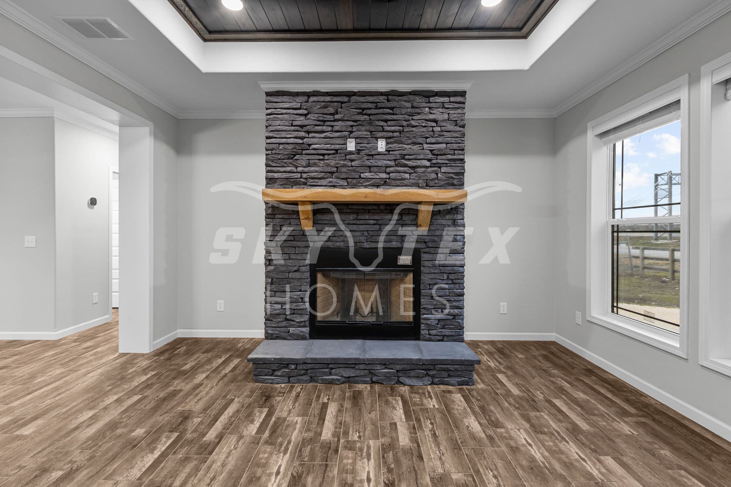 The woodside interior home features