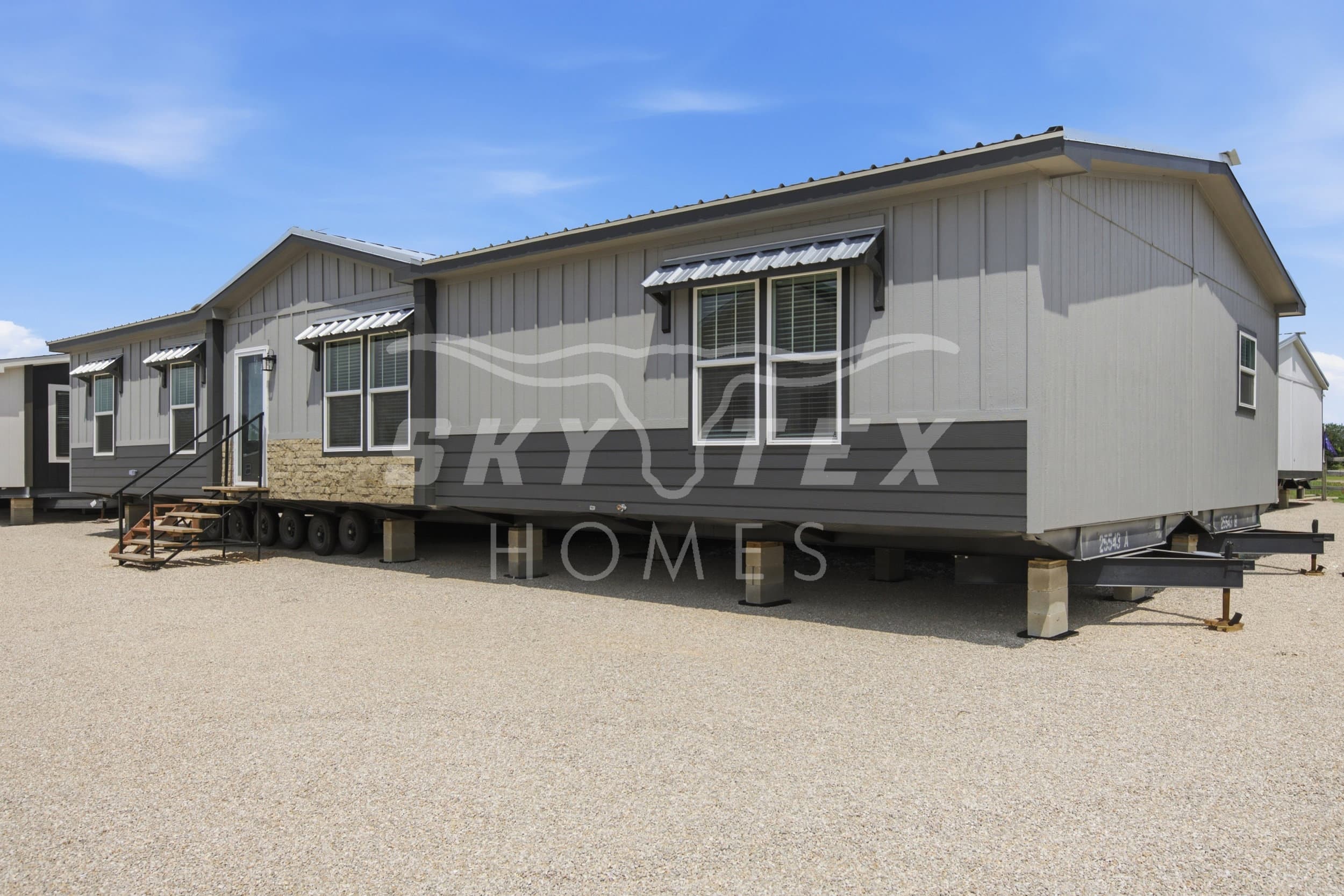 The iron peak exterior home features