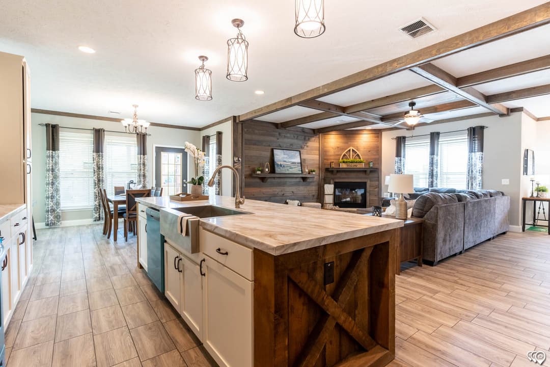 Tahoe harbor kitchen home features