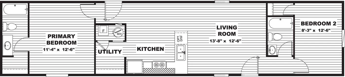 The bailey floor plan home features