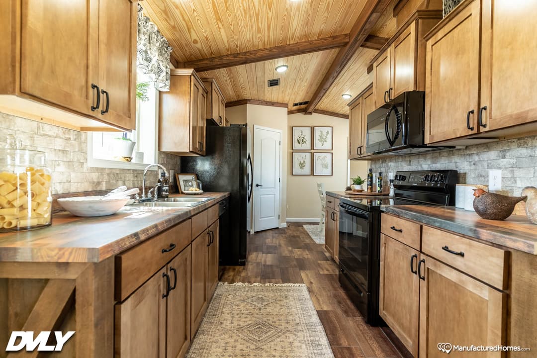 The lodge kitchen home features