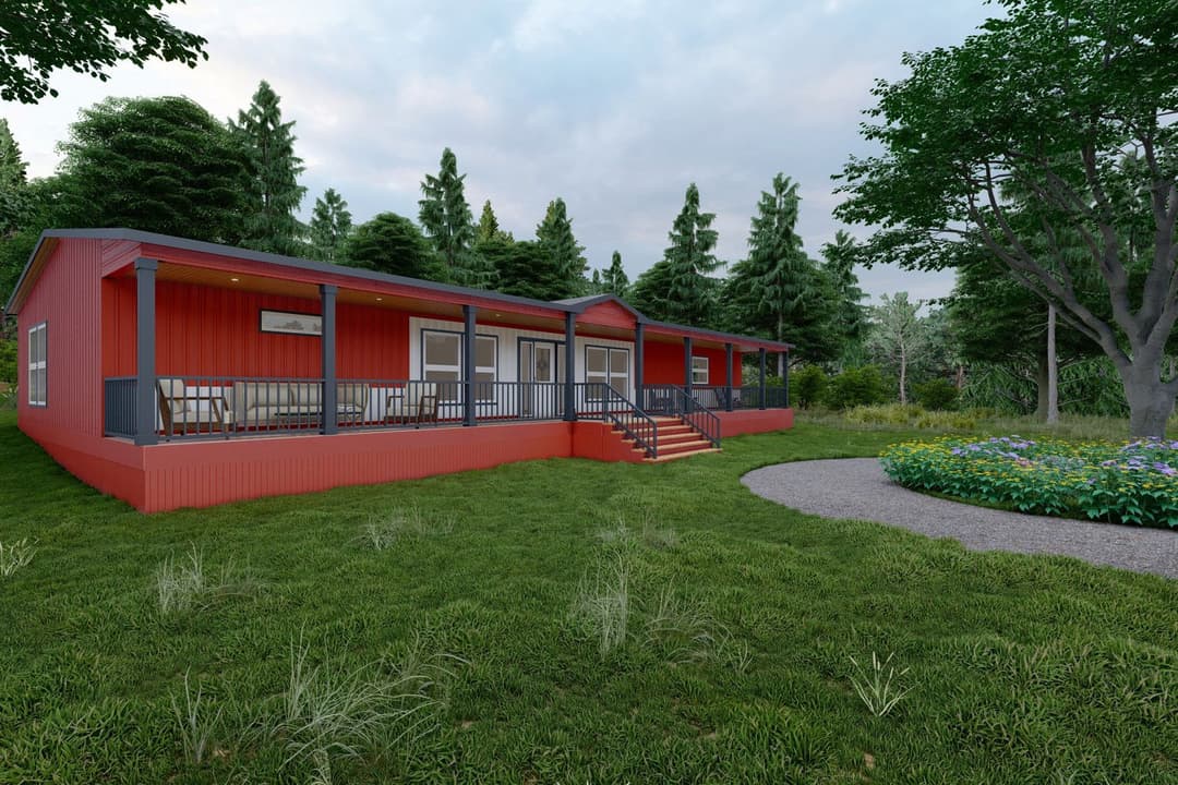 The ranch v60r hero, elevation, and exterior home features