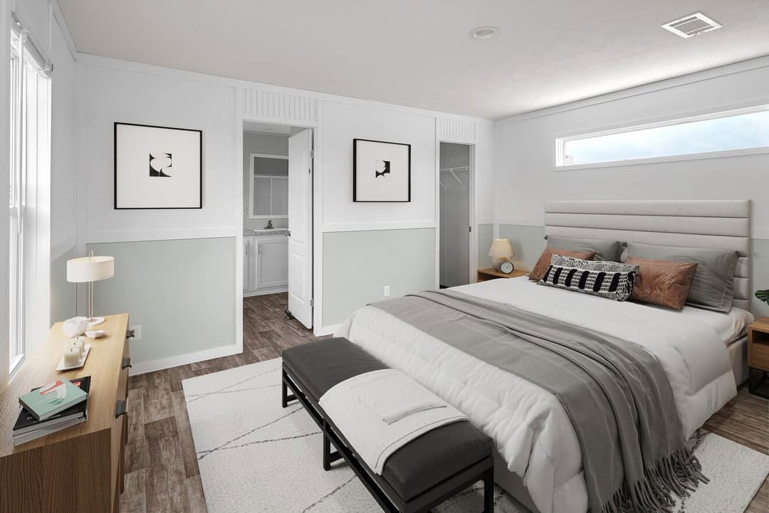 Laramie interior and bedroom home features