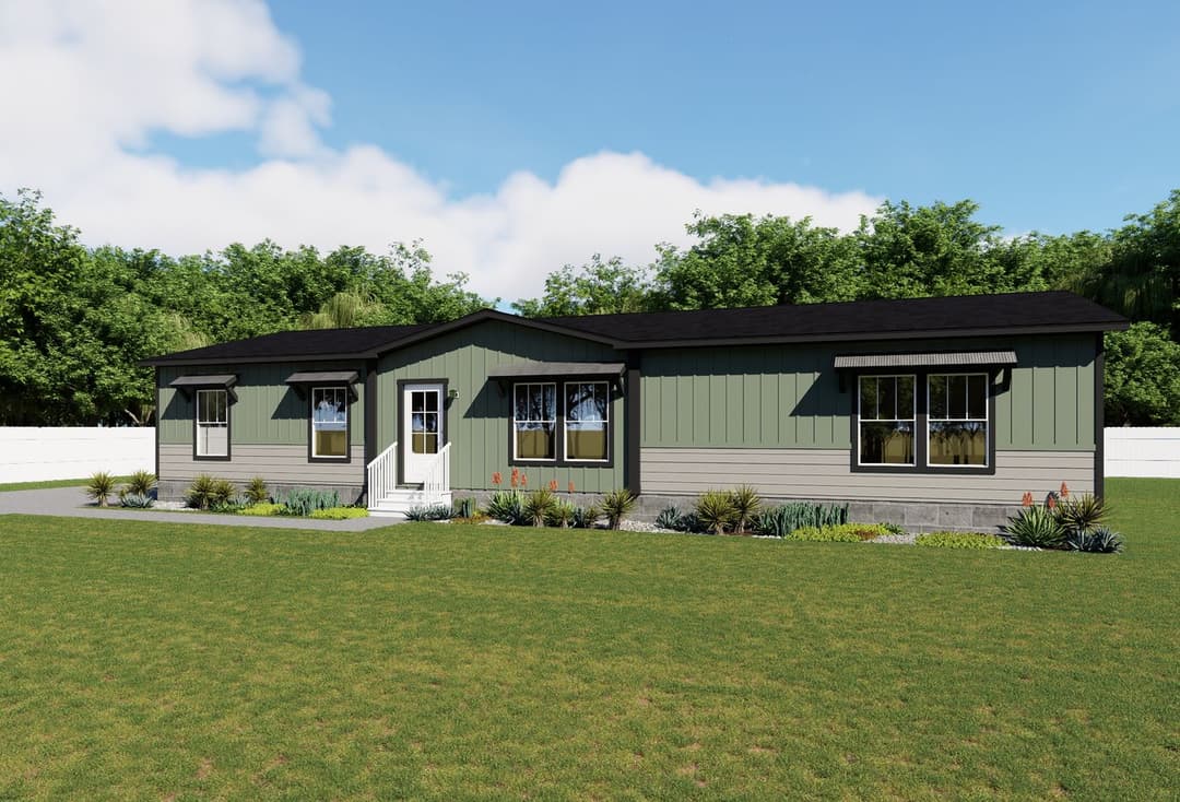 The iron peak hero, elevation, and exterior home features