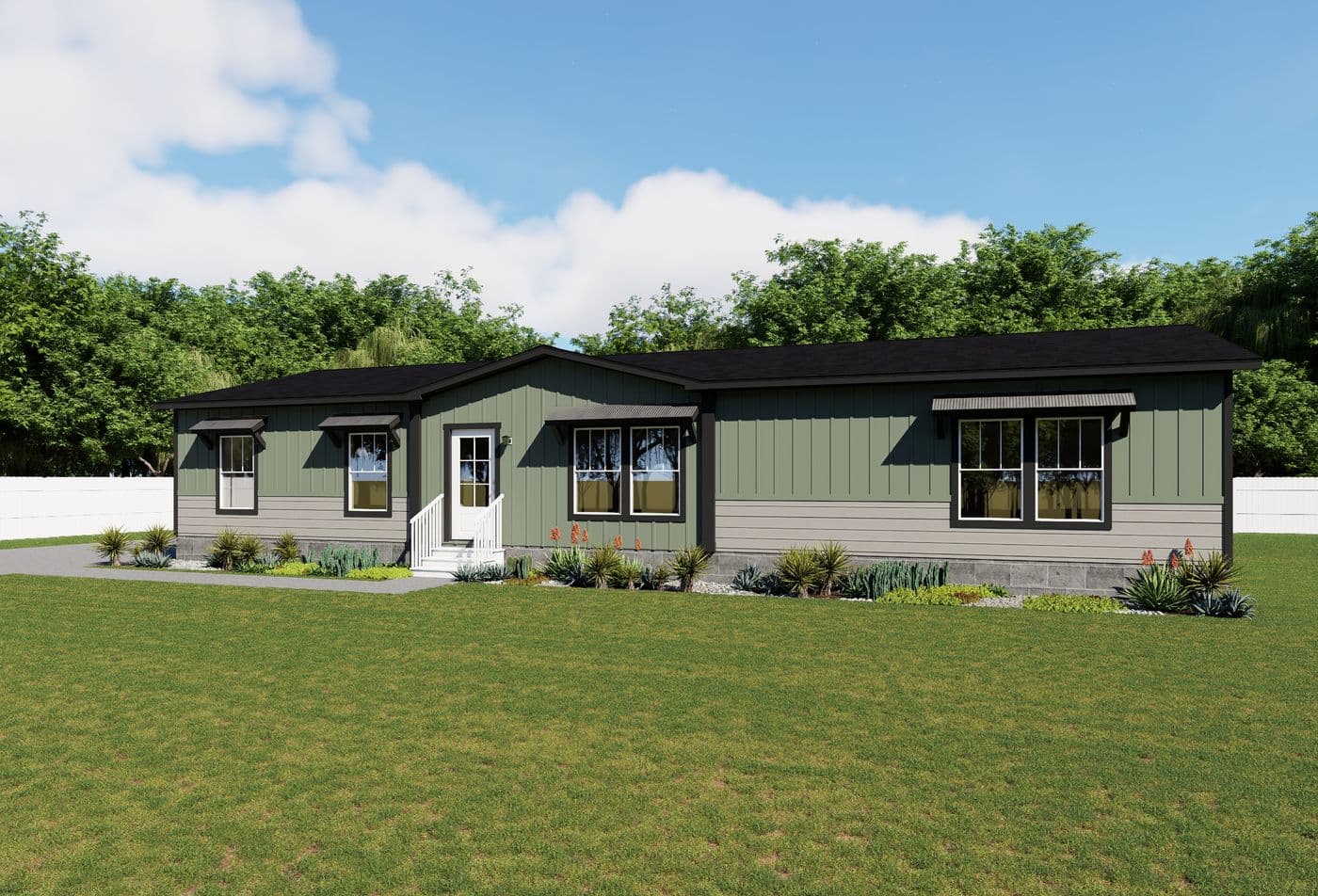 The iron peak hero, elevation, and exterior home features