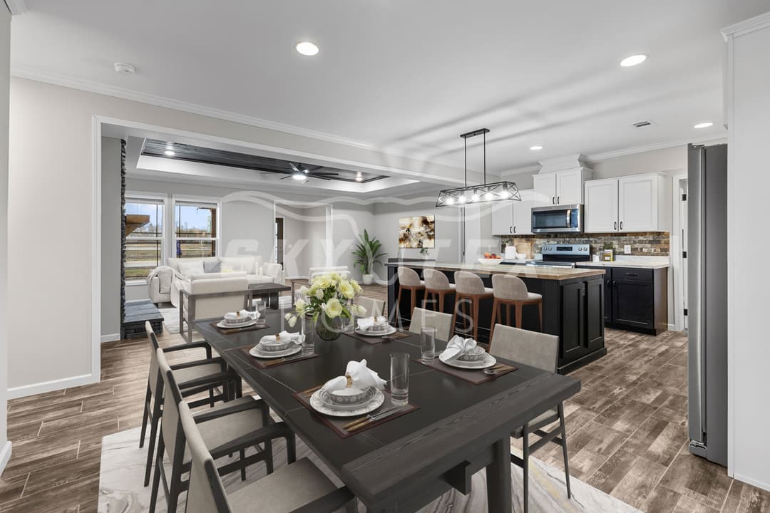 The woodside interior home features