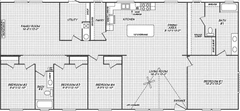 Rio grande floor plan home features