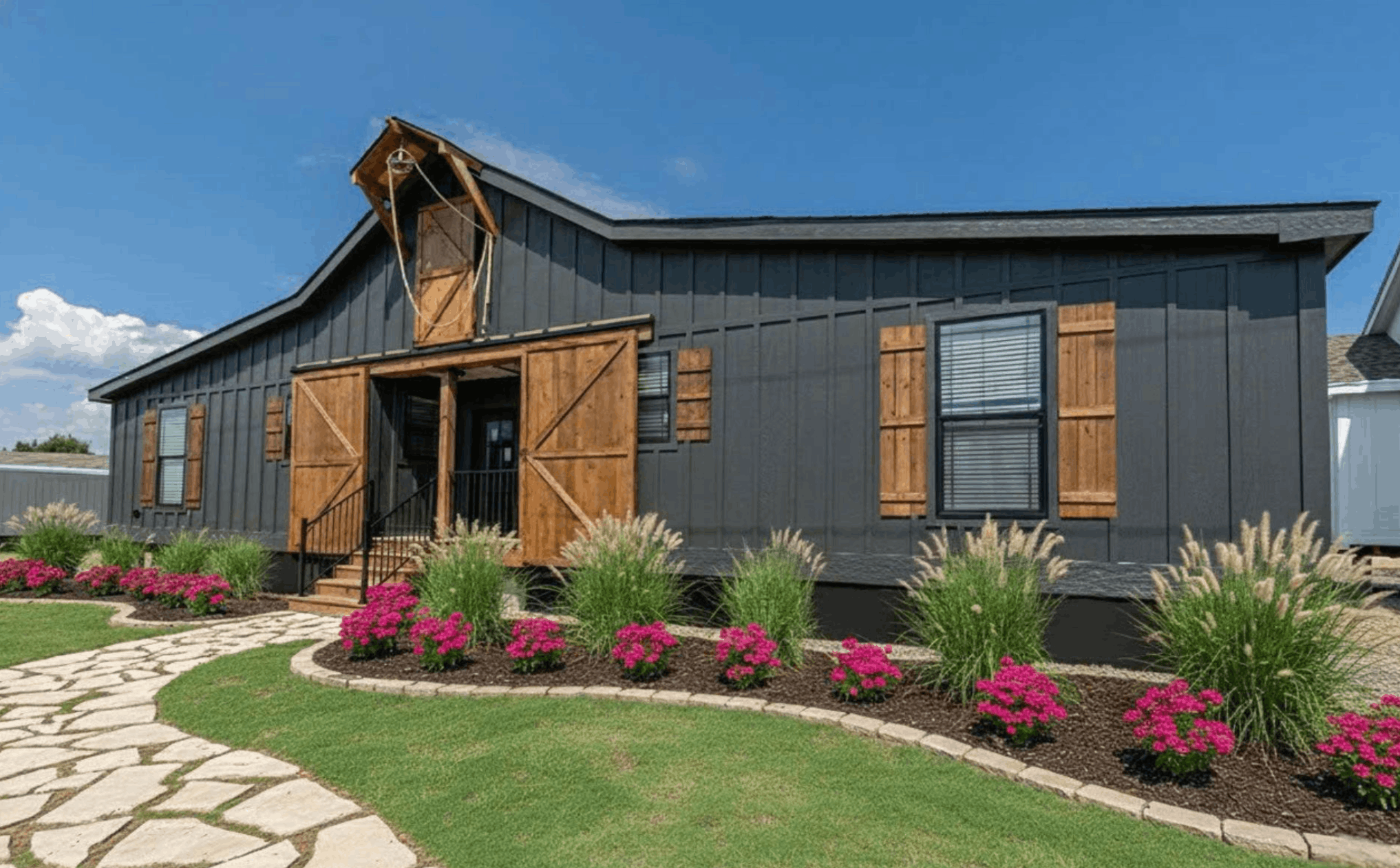 The ole hay barn elevation and exterior home features