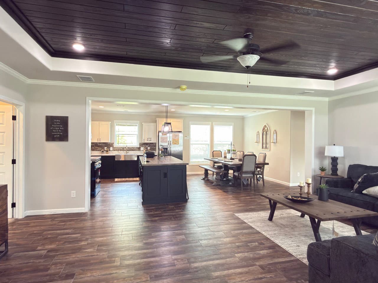 Woodside interior home features
