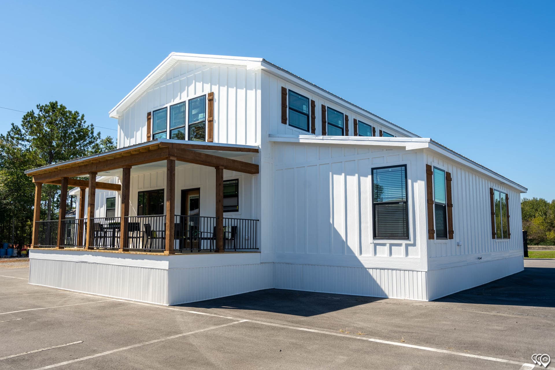 The barndominium 2 elevation and exterior home features