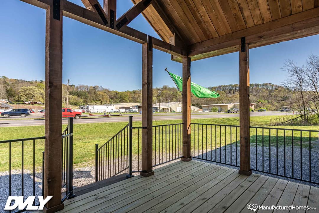 Orchard house (porch) exterior home features