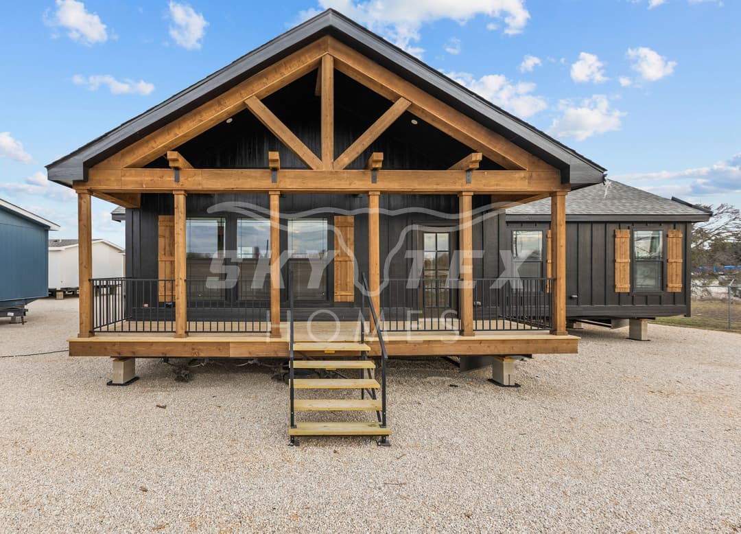 The woodside exterior home features