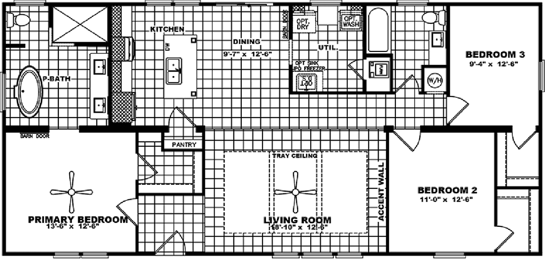 The adkins floor plan home features