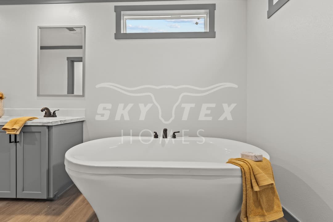 The swisher interior and bathroom home features