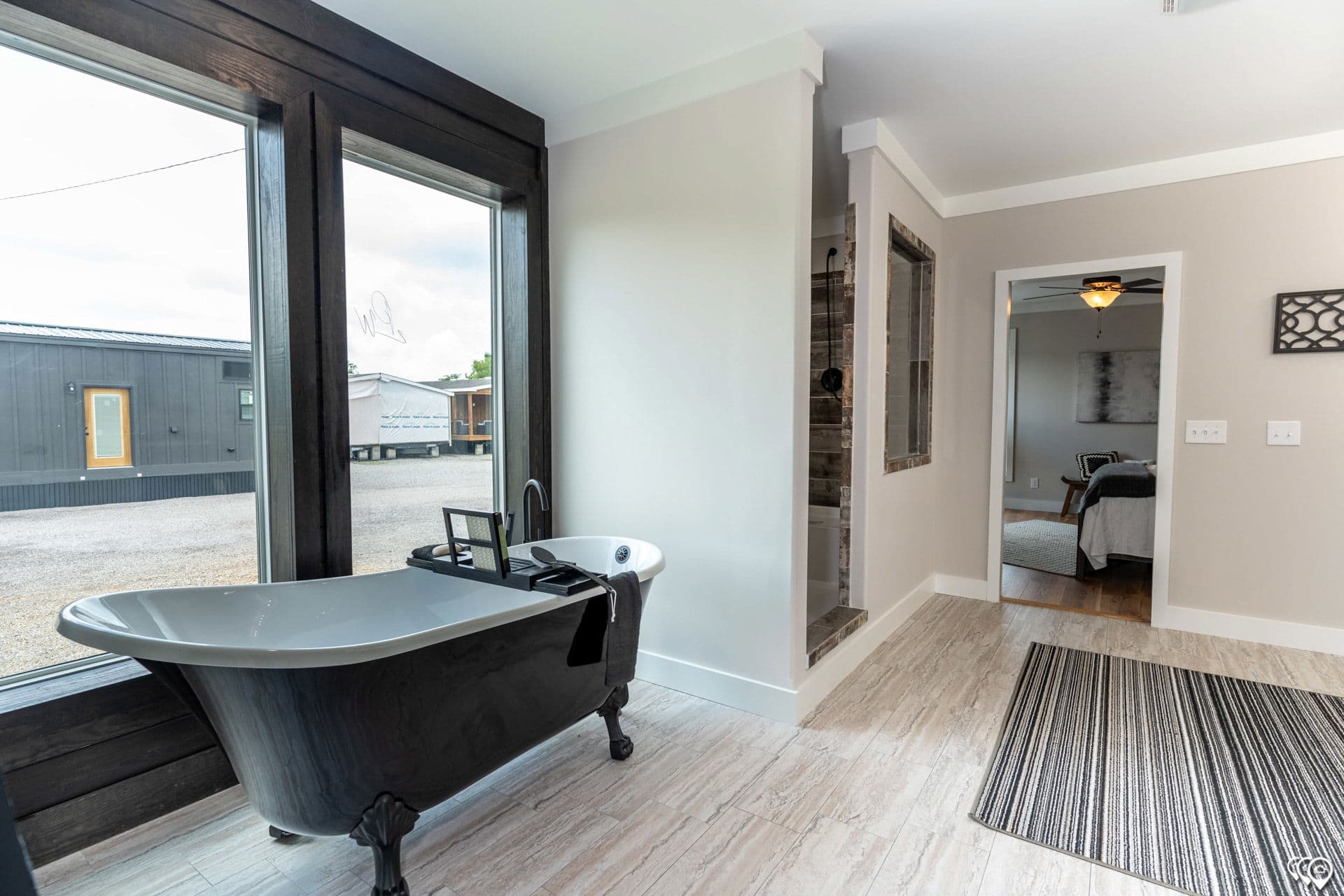 The barndominium bathroom home features