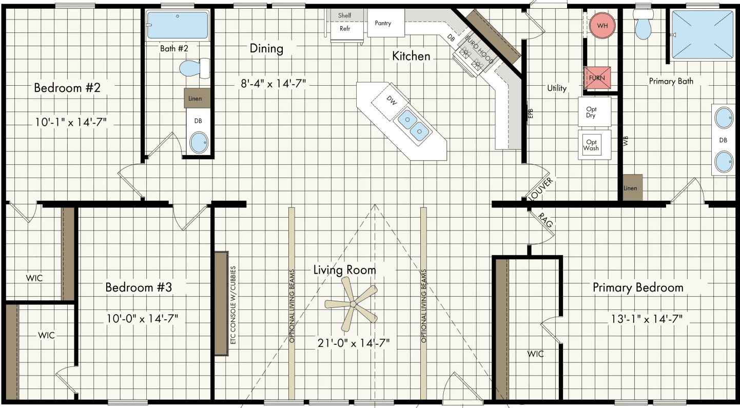 Nm3256h floor plan home features