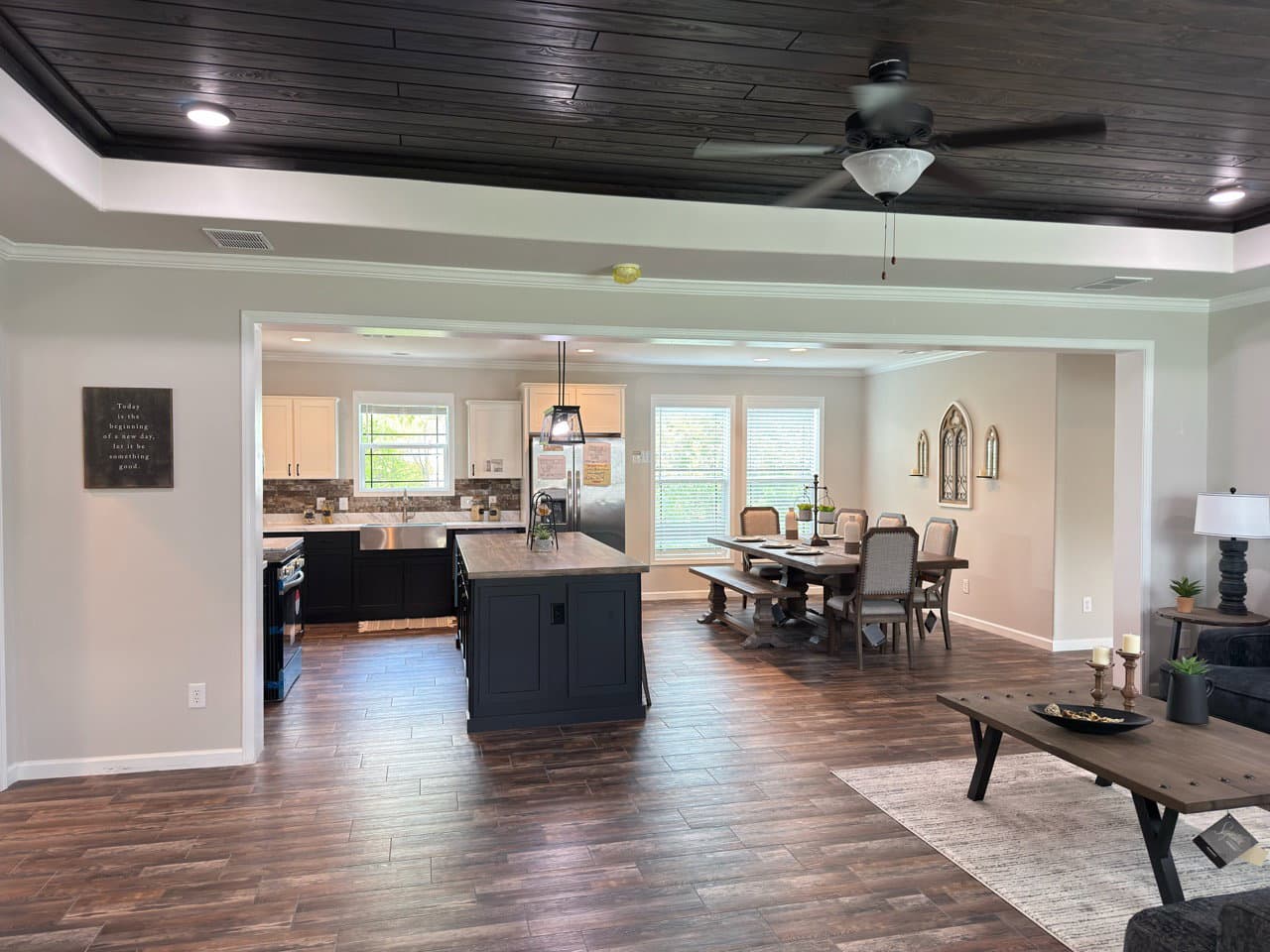 Woodside interior home features
