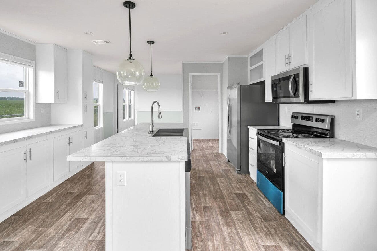 Laramie interior and kitchen home features