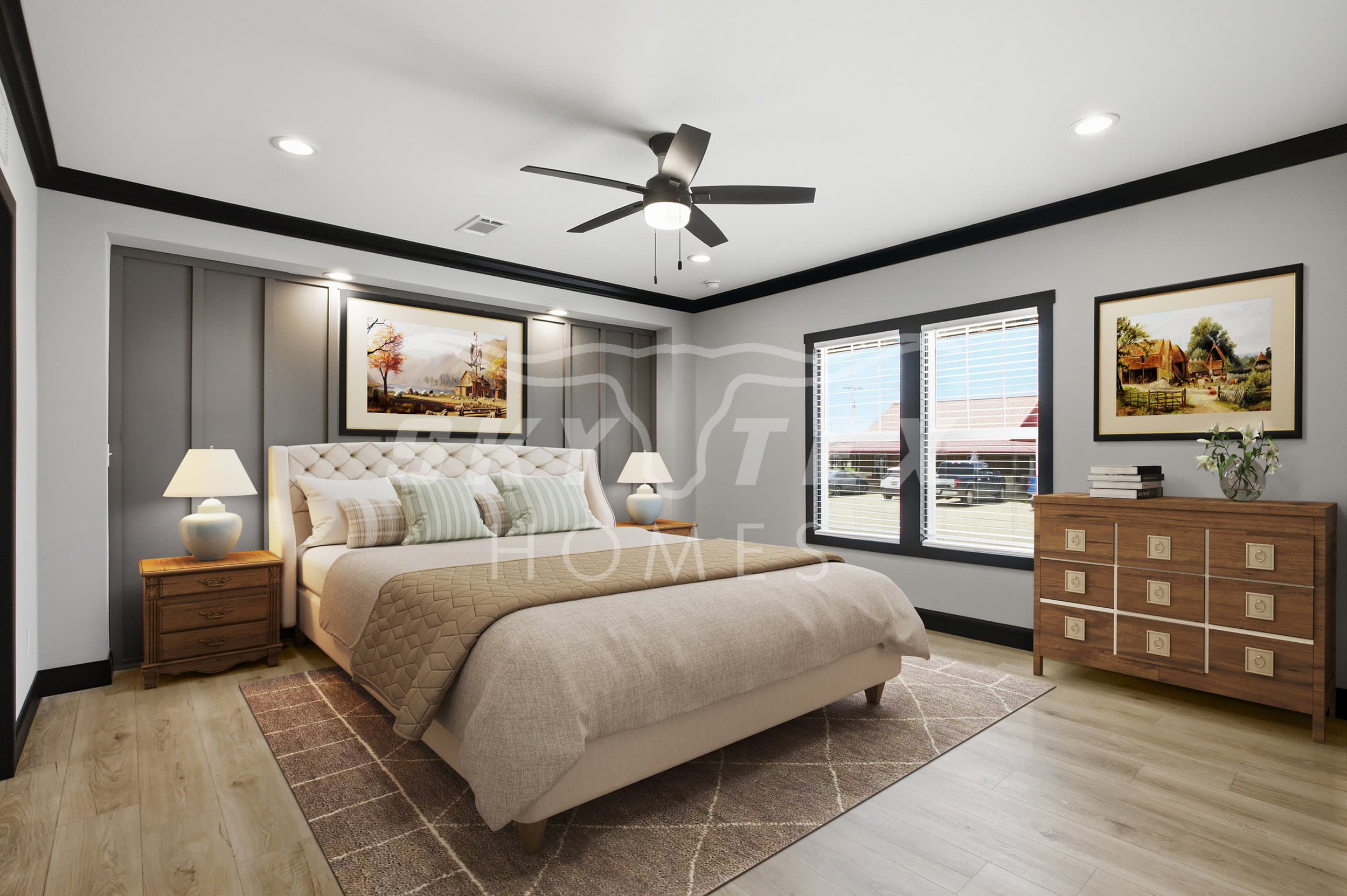 The iron peak interior and bedroom home features