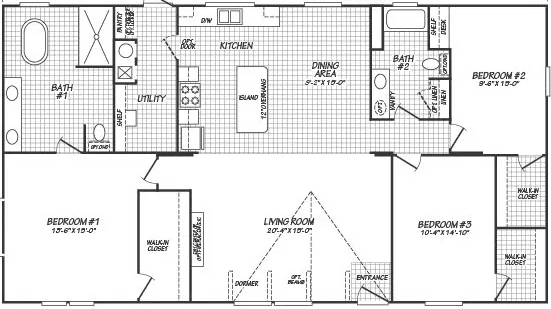 Liberty floor plan home features