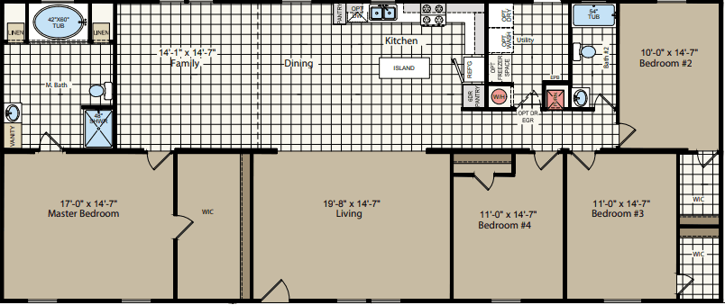 Sheridan series  floor plan home features