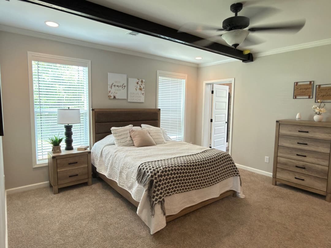 Woodside bedroom home features
