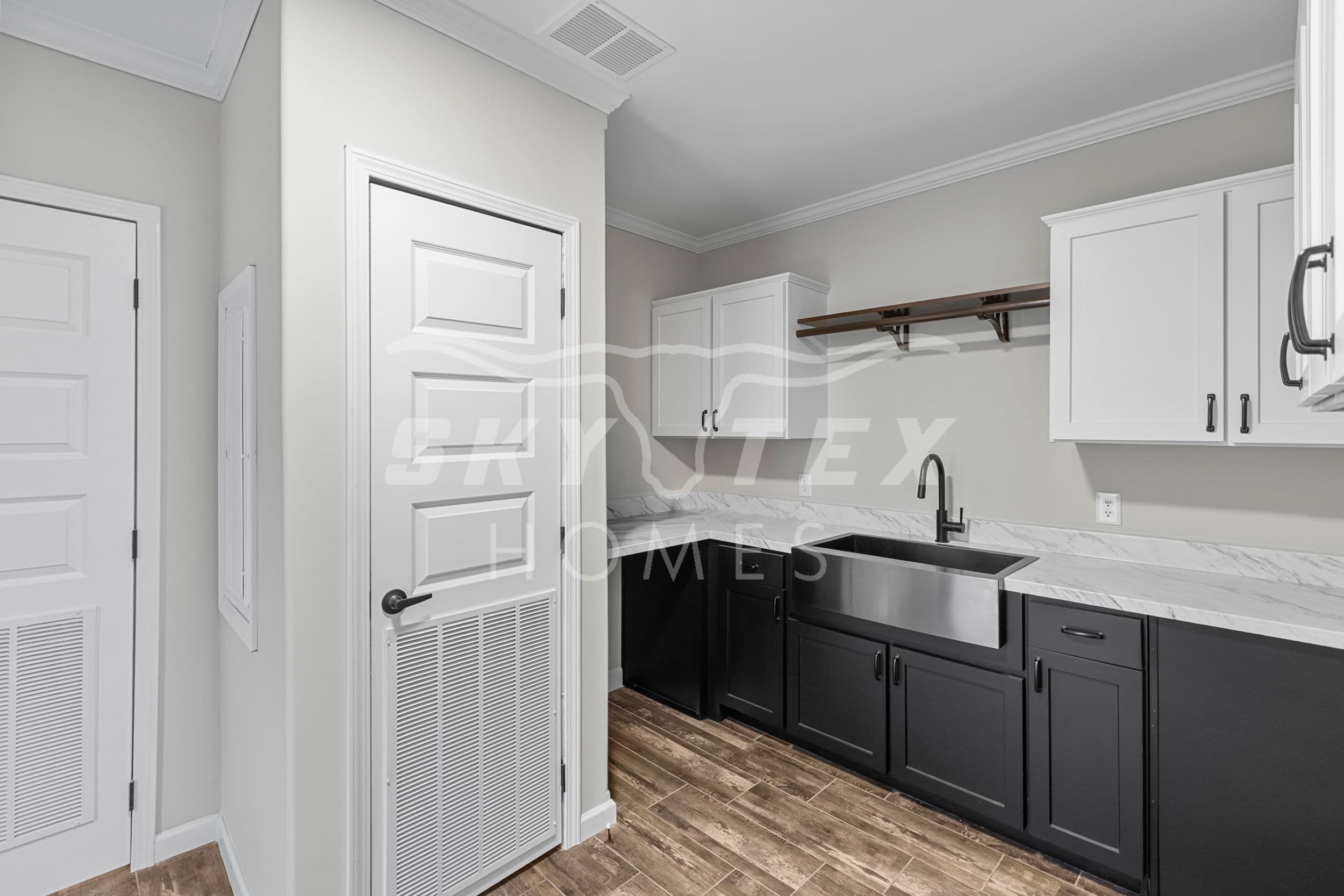 The woodside interior home features