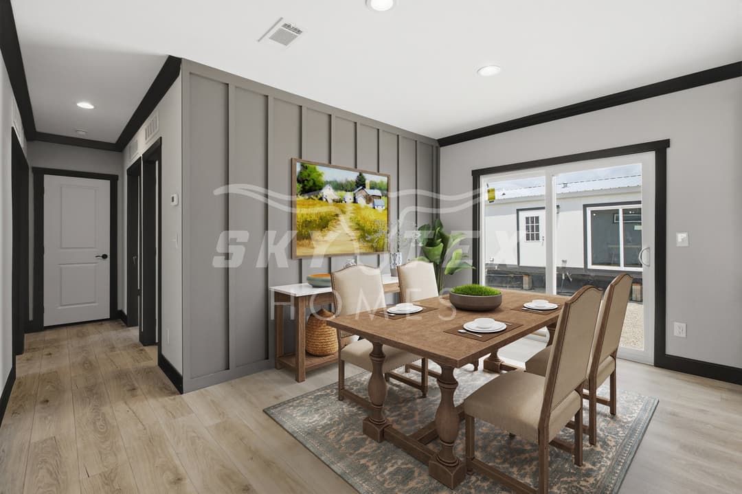 The iron peak interior home features