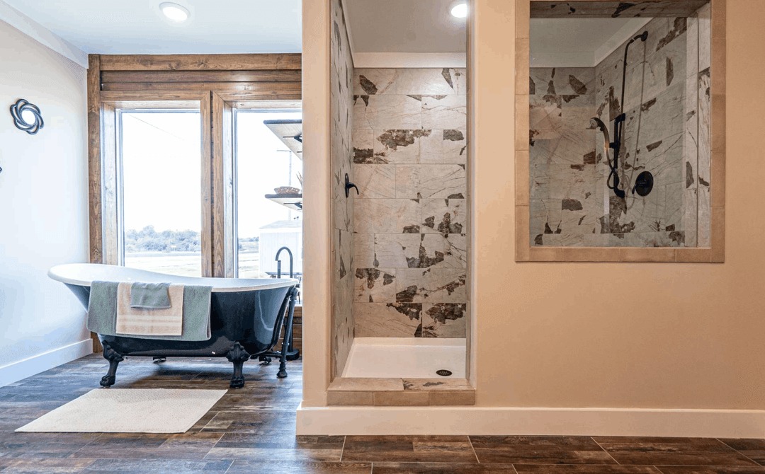 The ole hay barn bathroom home features