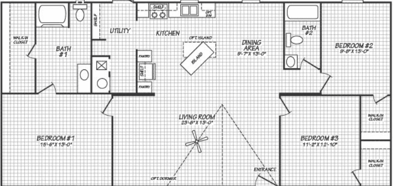 Dakota floor plan home features