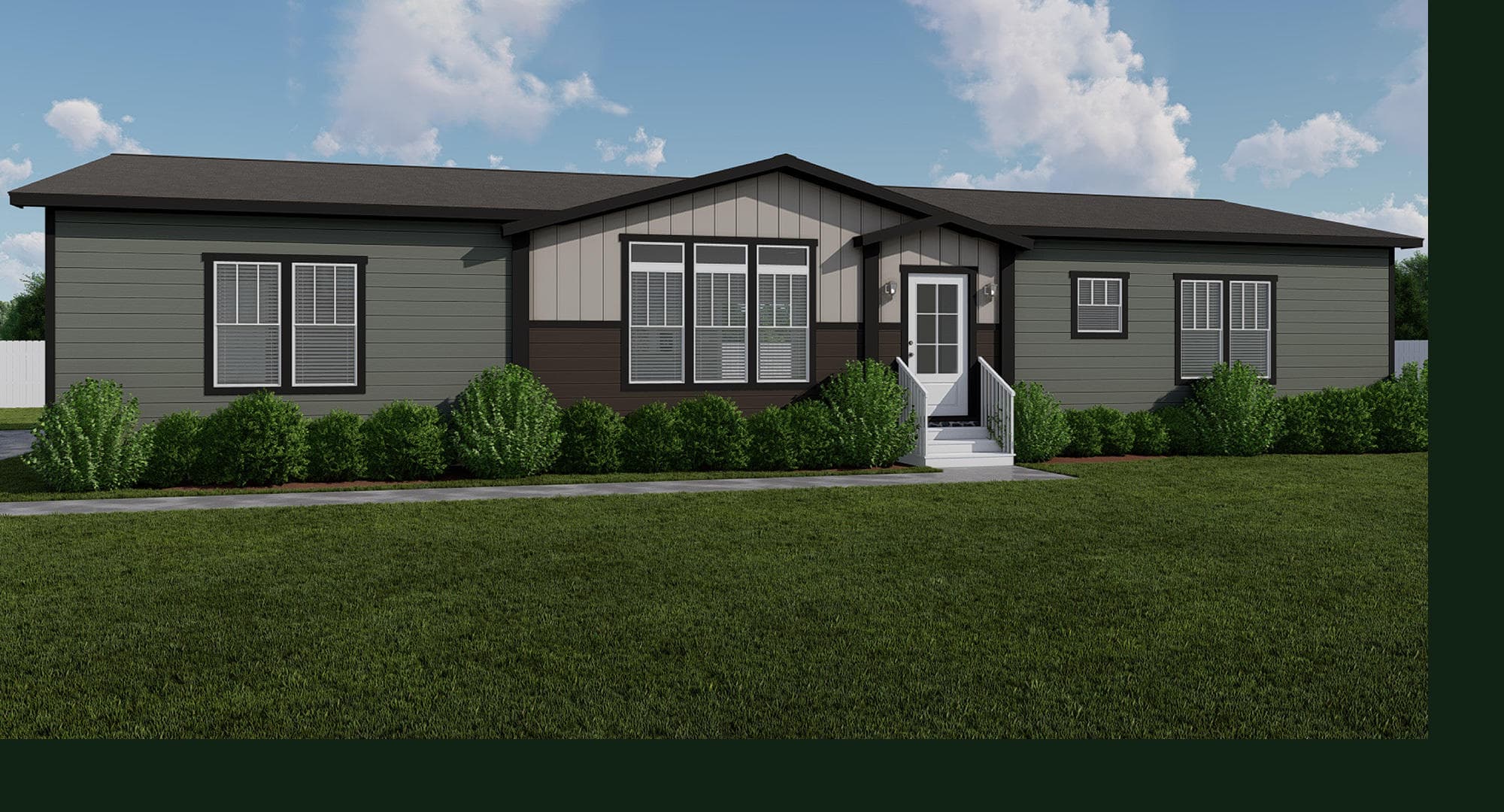 The mission hero, elevation, and exterior home features