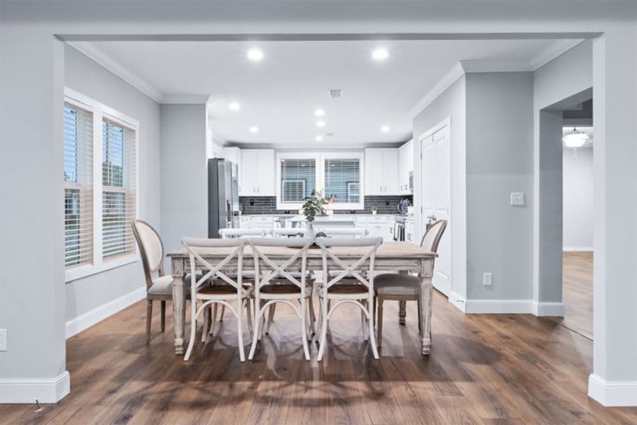 The braun interior home features