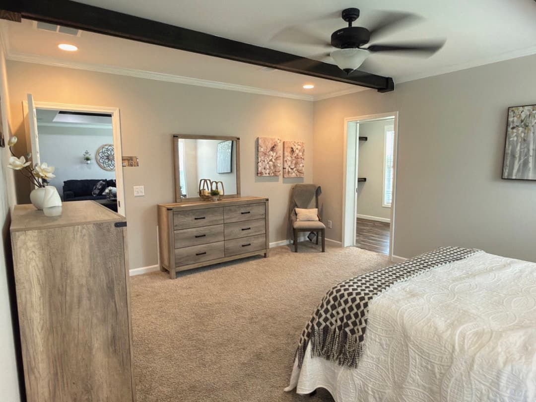 Woodside bedroom home features