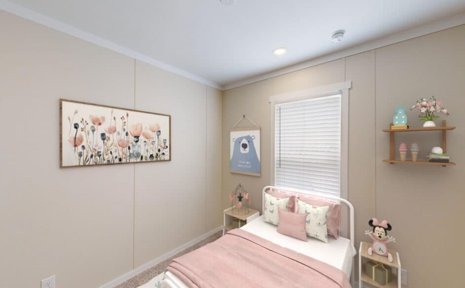 Dusty hollow p56s bedroom home features