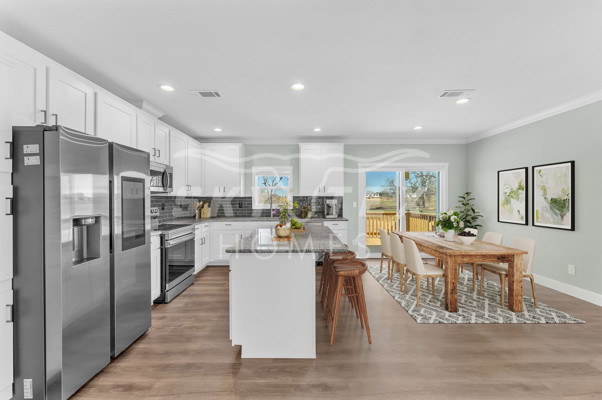 El capitan interior and kitchen home features